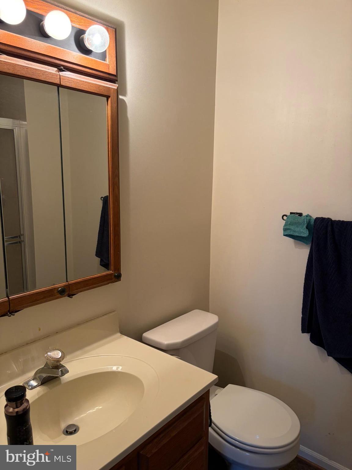 1305 Clover Valley Way, Unit 1305 Edgewood, MD 21040 - Photo 34 of 44 a bathroom with a sink a toilet and mirror
