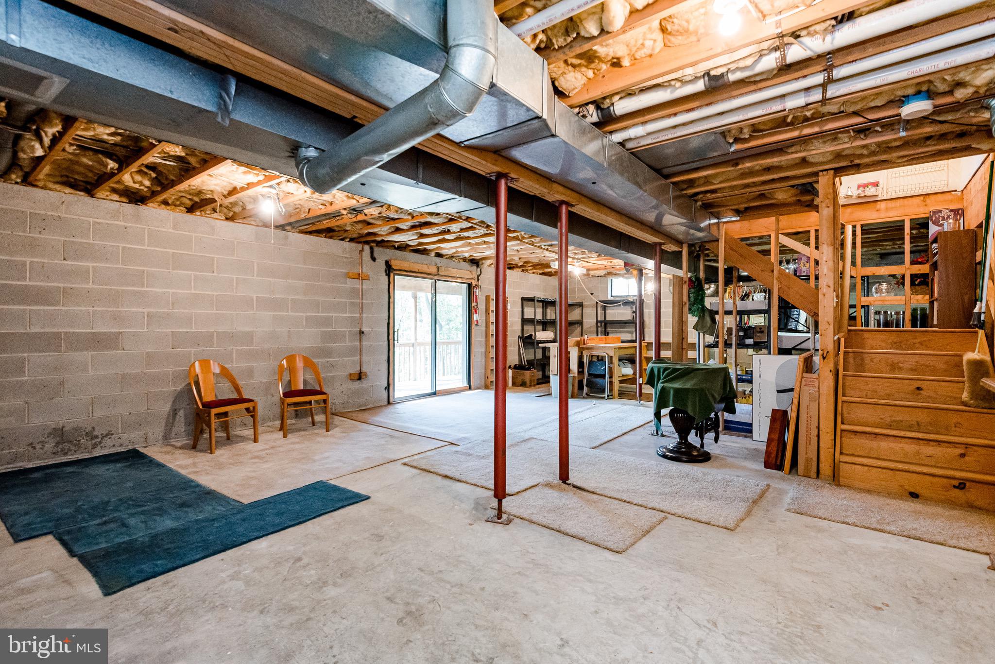 812 Creek View Road Severna Park, MD 21146 - Photo 57 of 68 Basement with Sliding Doors out to lower Deck