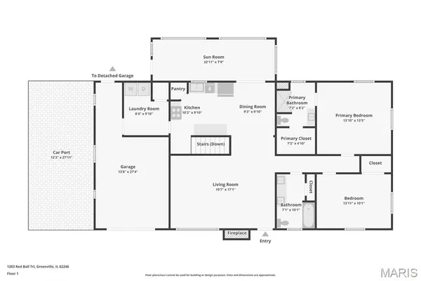 $230,000 | 1283 Red Ball Trail, Greenville, IL 62246