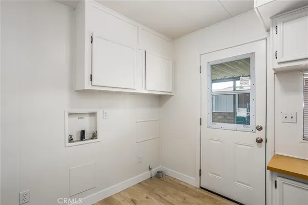 a room with storage and utility