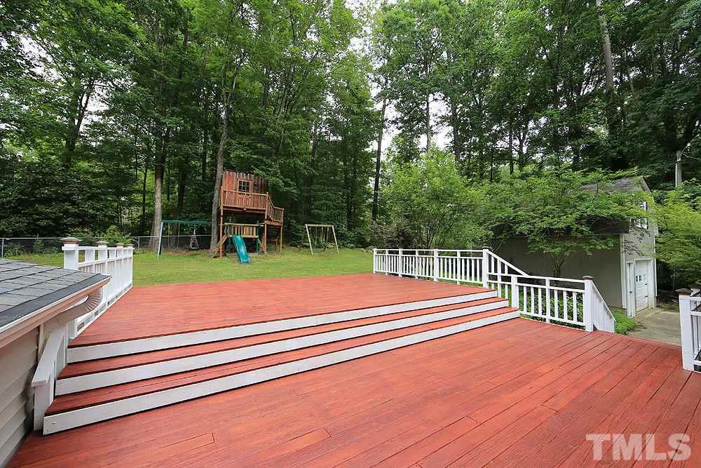 6004 Spring Valley Drive Raleigh, NC 27616 - Photo 18 of 25 Enjoy all this outdoor deck space. Lots of room for conversation areas.