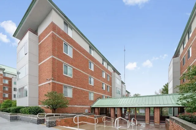 a front view of a building