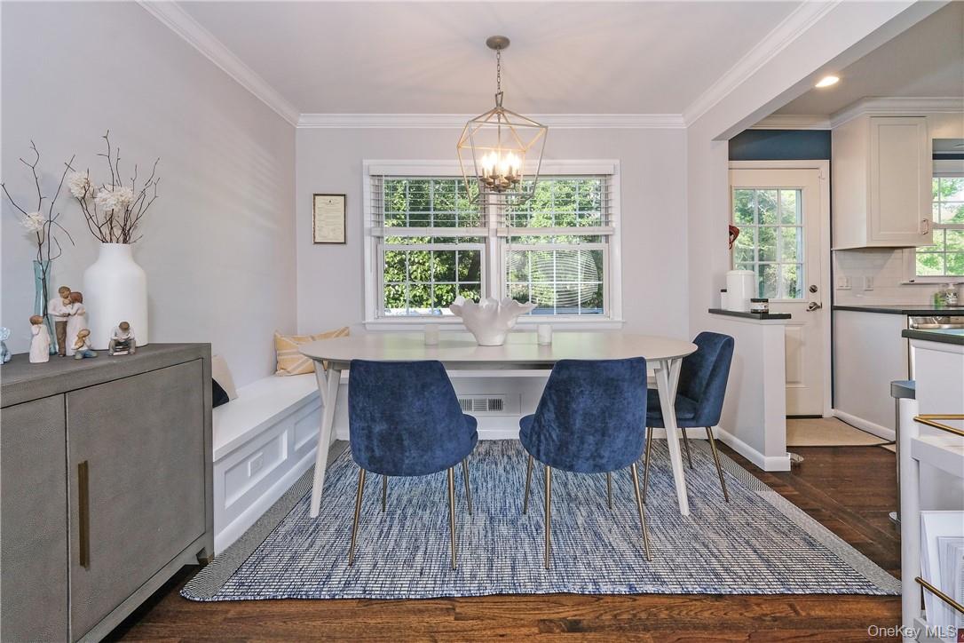 393 Milton Road Rye, NY 10580 - Photo 7 of 22 Dining area features a built-in banquette open to every day living space and kitchen. Allows for easy flow of conversation and entertaining.