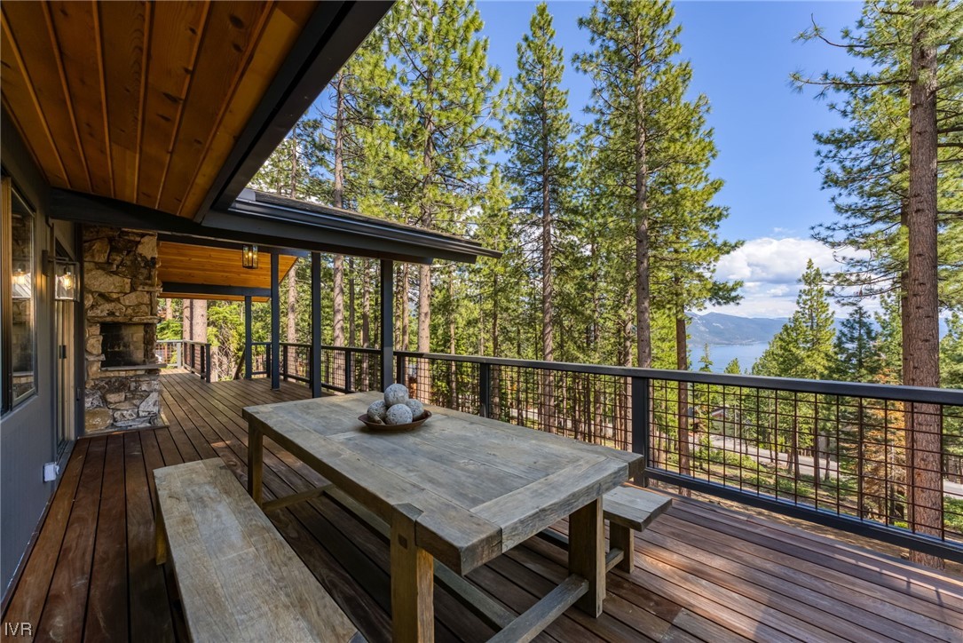 859 Tyner Way Incline Village, NV 89451 - Photo 25 of 33 a view of balcony with wooden floor and iron fence