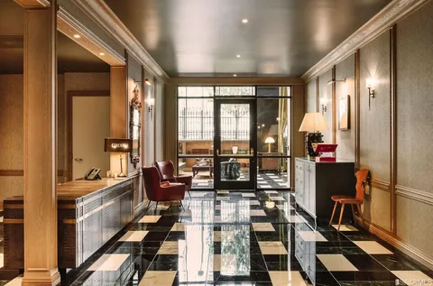 a very nice looking room with a large window