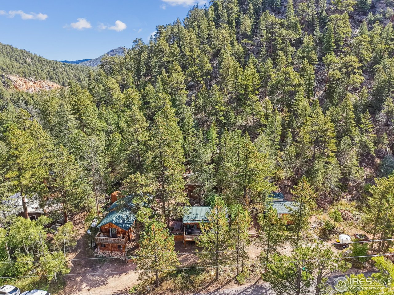 541 Riverside Drive Lyons, CO 80540 - Photo 31 of 45 Aerial of both cabins