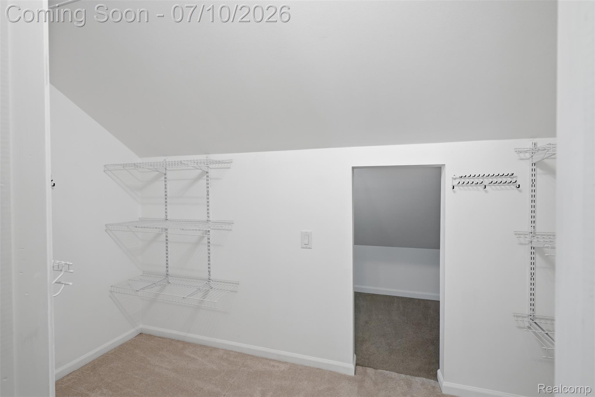 462 Gulley Road Howell, MI 48843 - Photo 29 of 55 Closet with knee-wall attic closet for Bedroom w/ blue walls