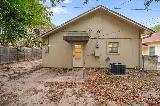 a backyard of a house