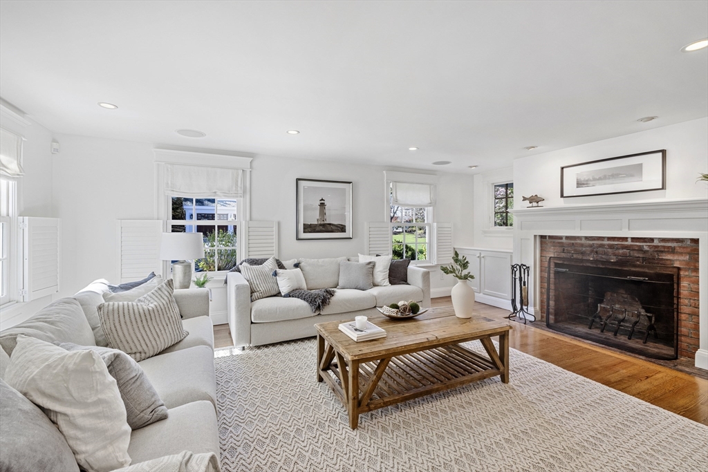 3 Goldthwait Road Marblehead, MA 01945 - Photo 11 of 30 a living room with furniture and a fireplace