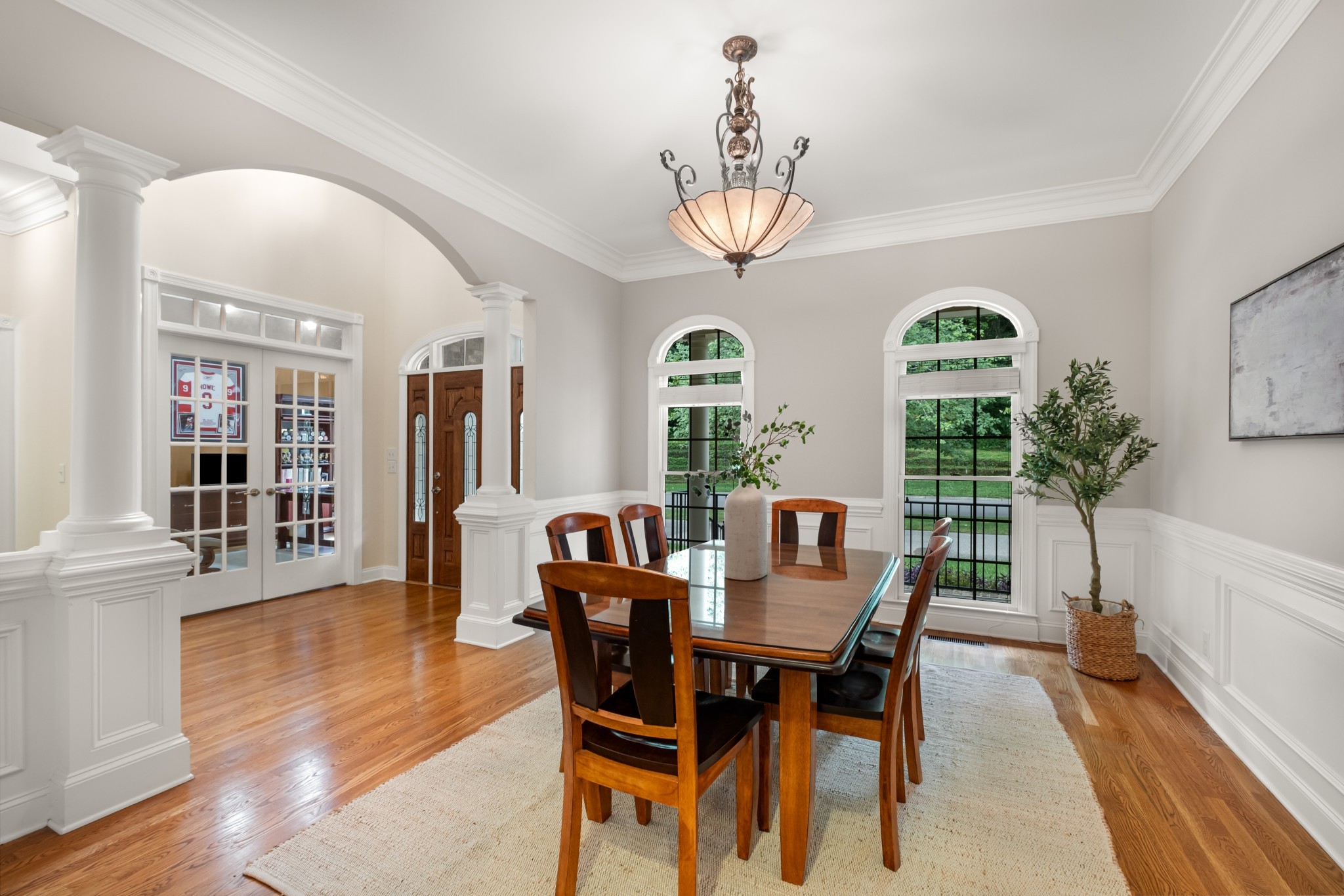 424 Sandcastle Road Franklin, TN 37069 - Photo 14 of 65 a view of a dining room with furniture window and wooden floor