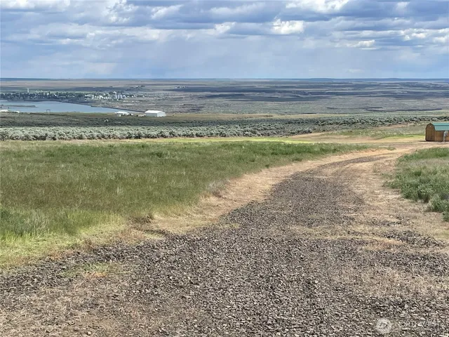 a view of an ocean and beach
