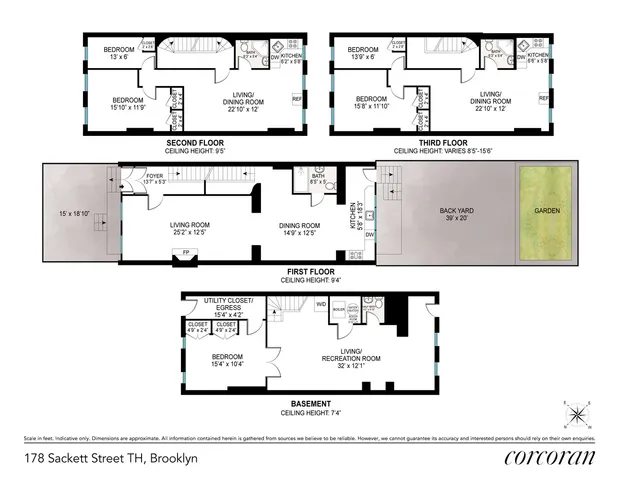 a view of a brick house with large windows