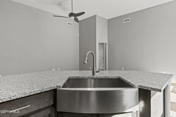 a close view of sink and tap