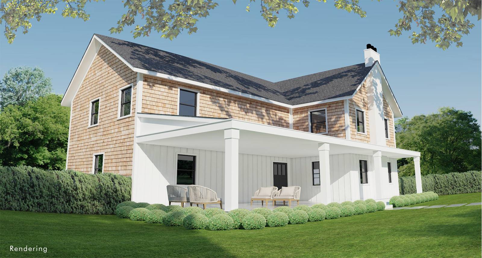 34 Harbor View Drive East Hampton, NY 11937 - Photo 2 of 10 a front view of house with a garden