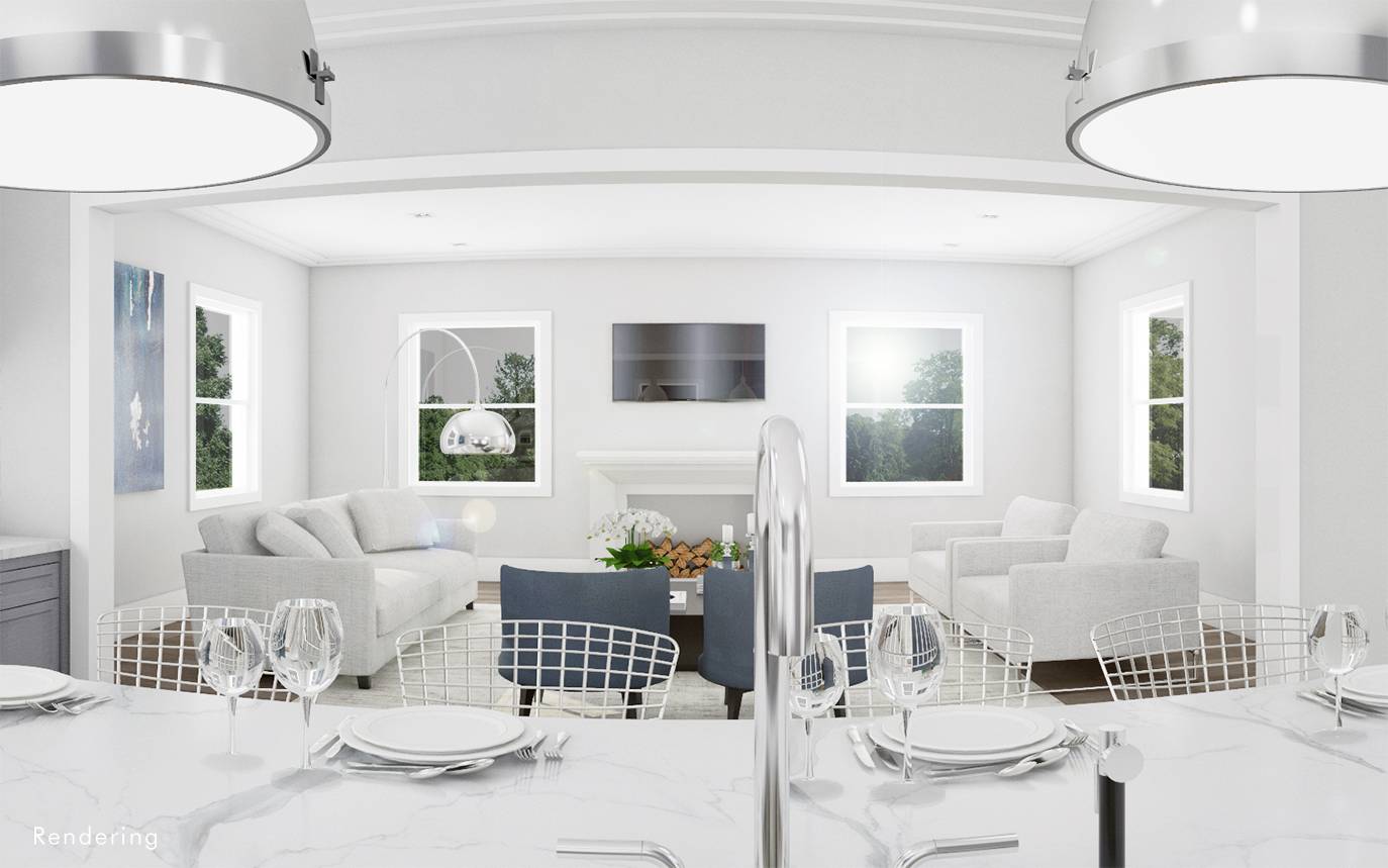 34 Harbor View Drive East Hampton, NY 11937 - Photo 9 of 10 a living room with furniture a table and a large mirror