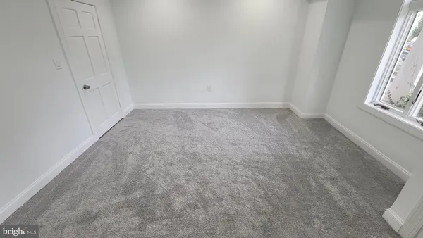 a view of a room with empty racks