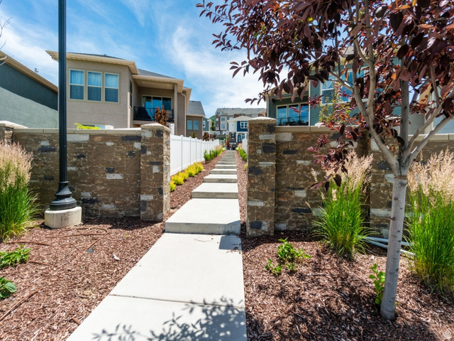 987 East Deer Arch Lane Draper, UT 84020 - Photo 44 of 46 Walkway next to your new home, goes down to park and up between homes to trails