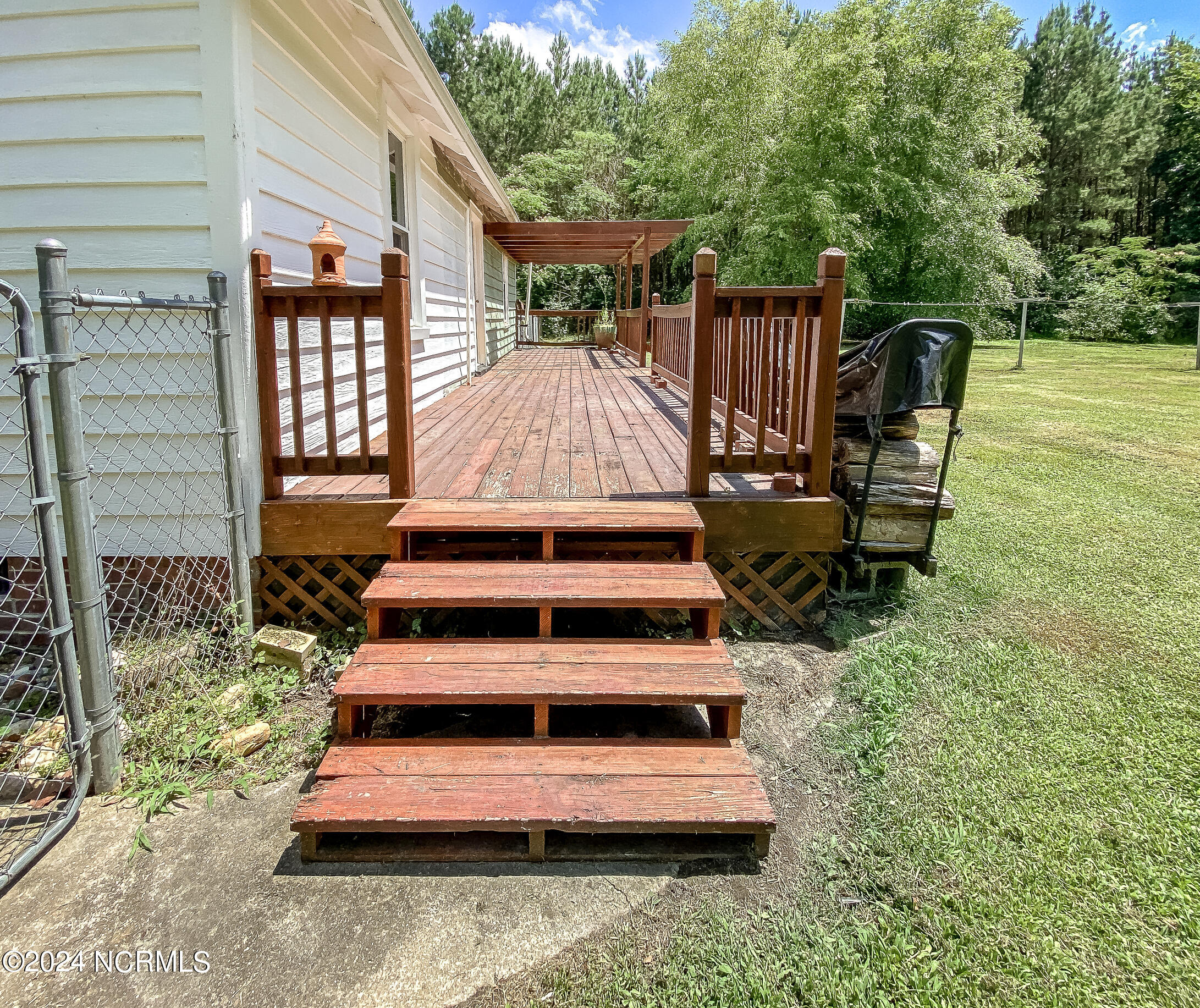 546 Medical Center Road Gates, NC 27937 - Photo 7 of 30 view of back deck