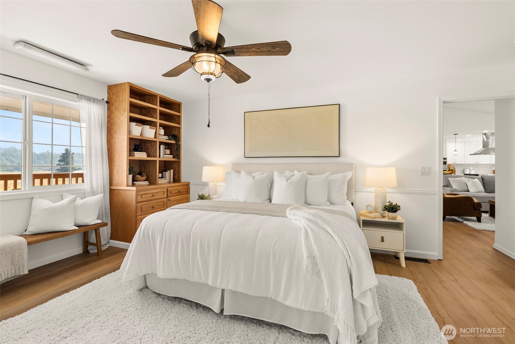 12225 Case Road Southwest Olympia, WA 98512 - Photo 21 of 40 a bed room with a bed and a chair