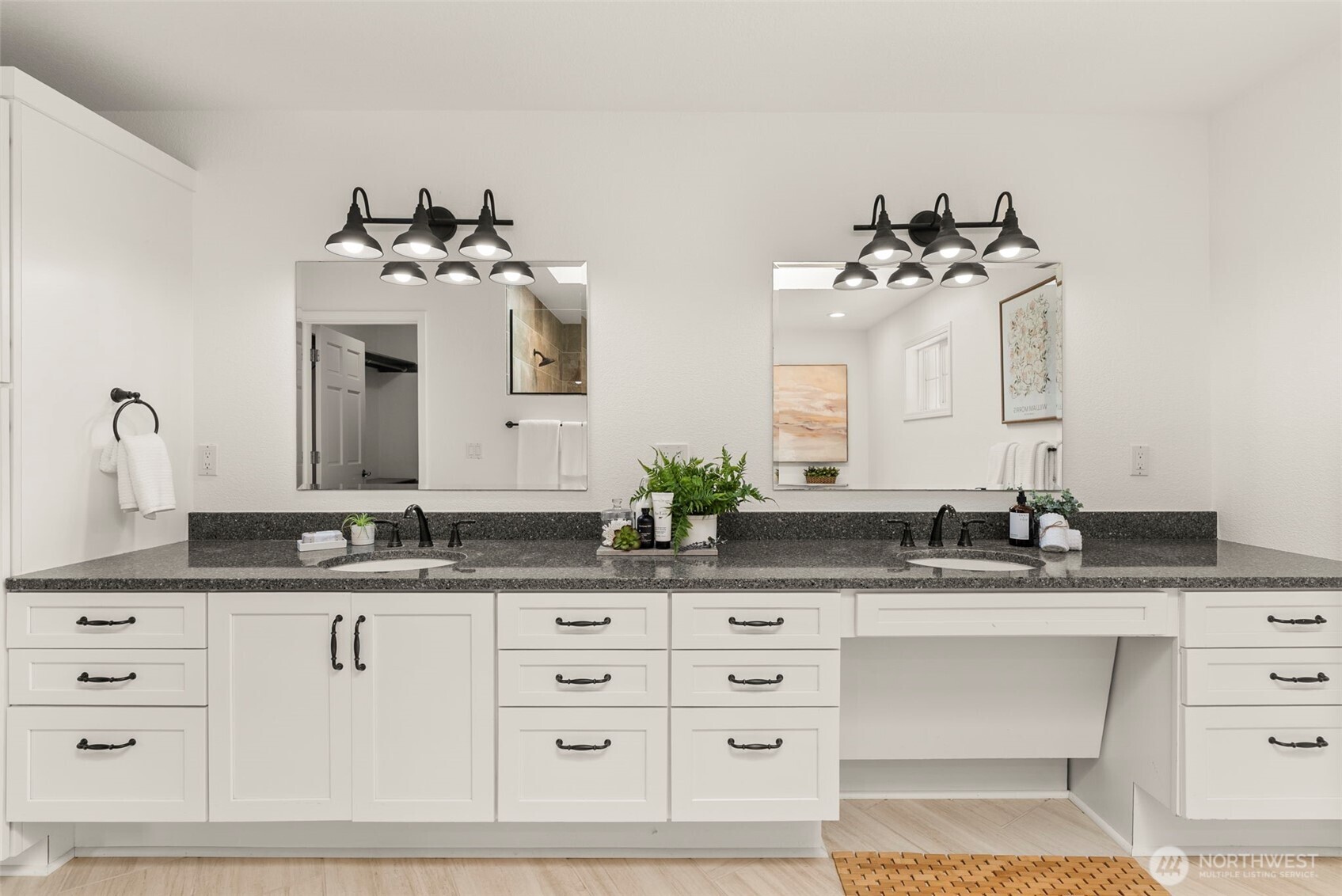 12225 Case Road Southwest Olympia, WA 98512 - Photo 23 of 40 a bathroom with a sink and a mirror