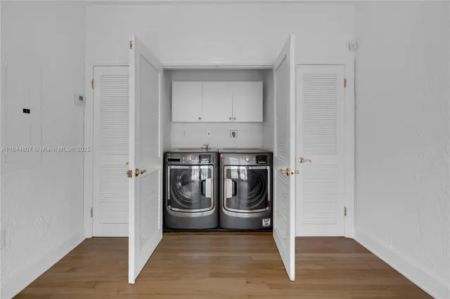 a view of a backyard with a garden and plants
