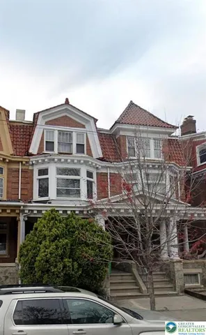 a front view of a house