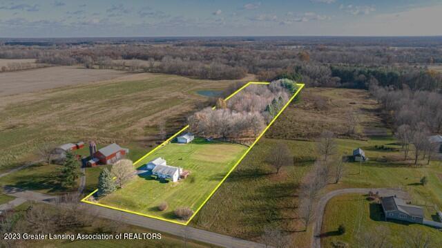 4513 Wright Road Leslie, MI 49251 - Photo 39 of 42 4513 Wright Rd Leslie MI 49251 (Aerial P