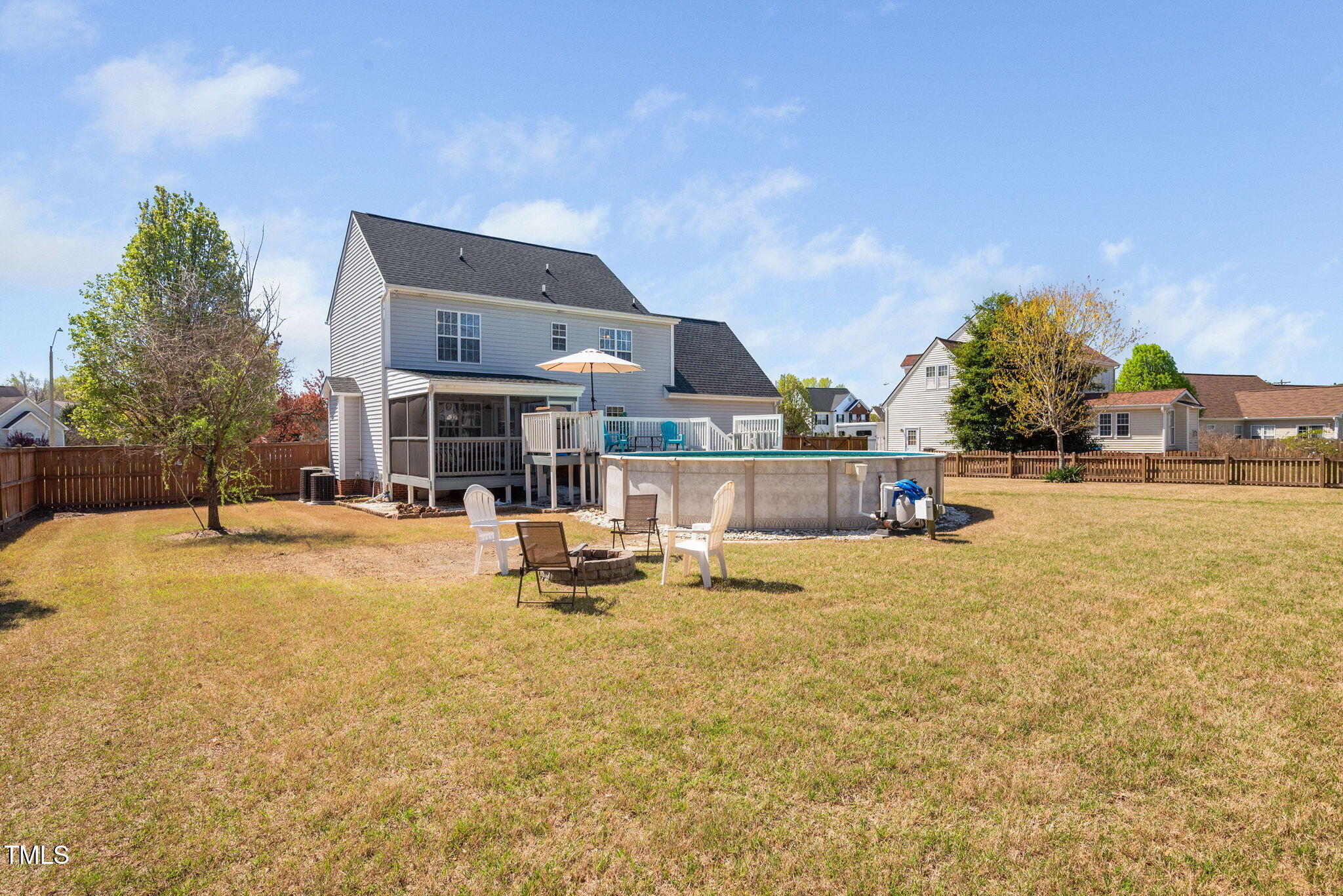 Undisclosed Address Garner, NC 27529 - Photo 29 of 35 a swimming pool view with a outdoor seating