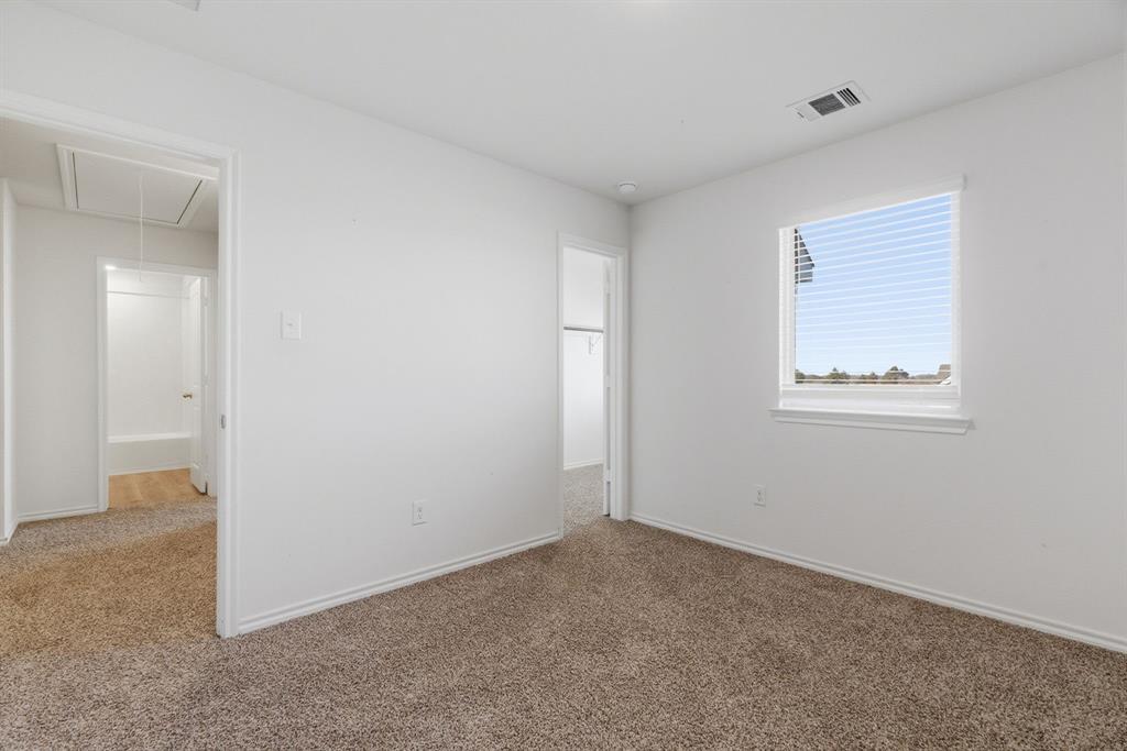 709 Primrose Lane Pilot Point, TX 76258 - Photo 19 of 35 Unfurnished bedroom with a spacious closet and light carpet