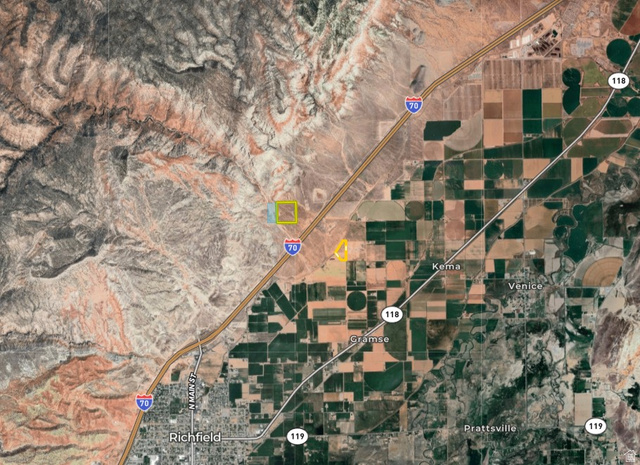 2600 Sevier Valley Canal Road Richfield, UT 84701 - Photo 58 of 63 Aerial view of property's location
