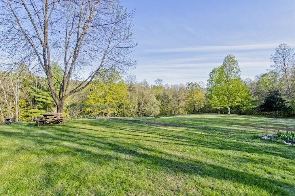 135 George Lamb Road Leyden, MA 01337 - Photo 4 of 42 a big yard with lots of green space and trees in the back