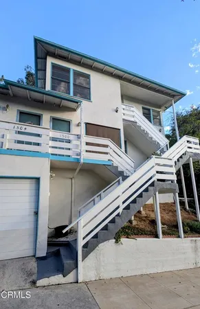 a view of a house with a balcony