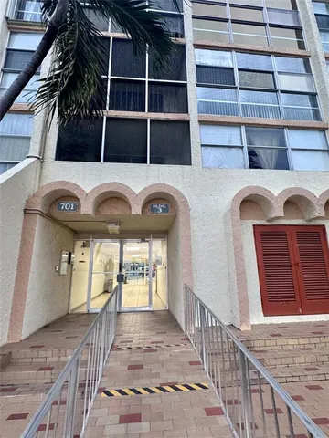 a view of front door