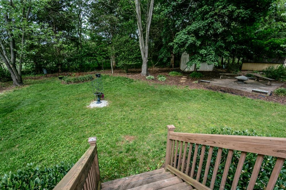 87 Bluestone Drive Weyers Cave, VA 24486 - Photo 33 of 37 a view of a backyard with a wooden fence