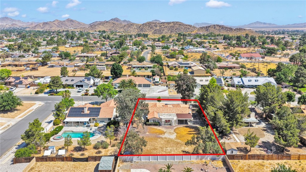 20403 Ochoa Road Apple Valley, CA 92307 - Photo 48 of 48 an aerial view of residential houses with outdoor space