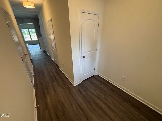 a view of a room with racks