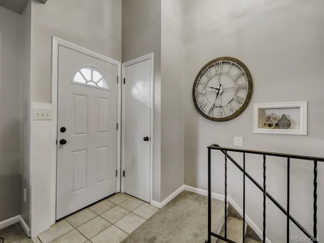 a view of a hallway with elevator