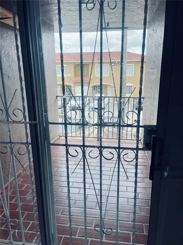 a bathroom with a vanity and a mirror