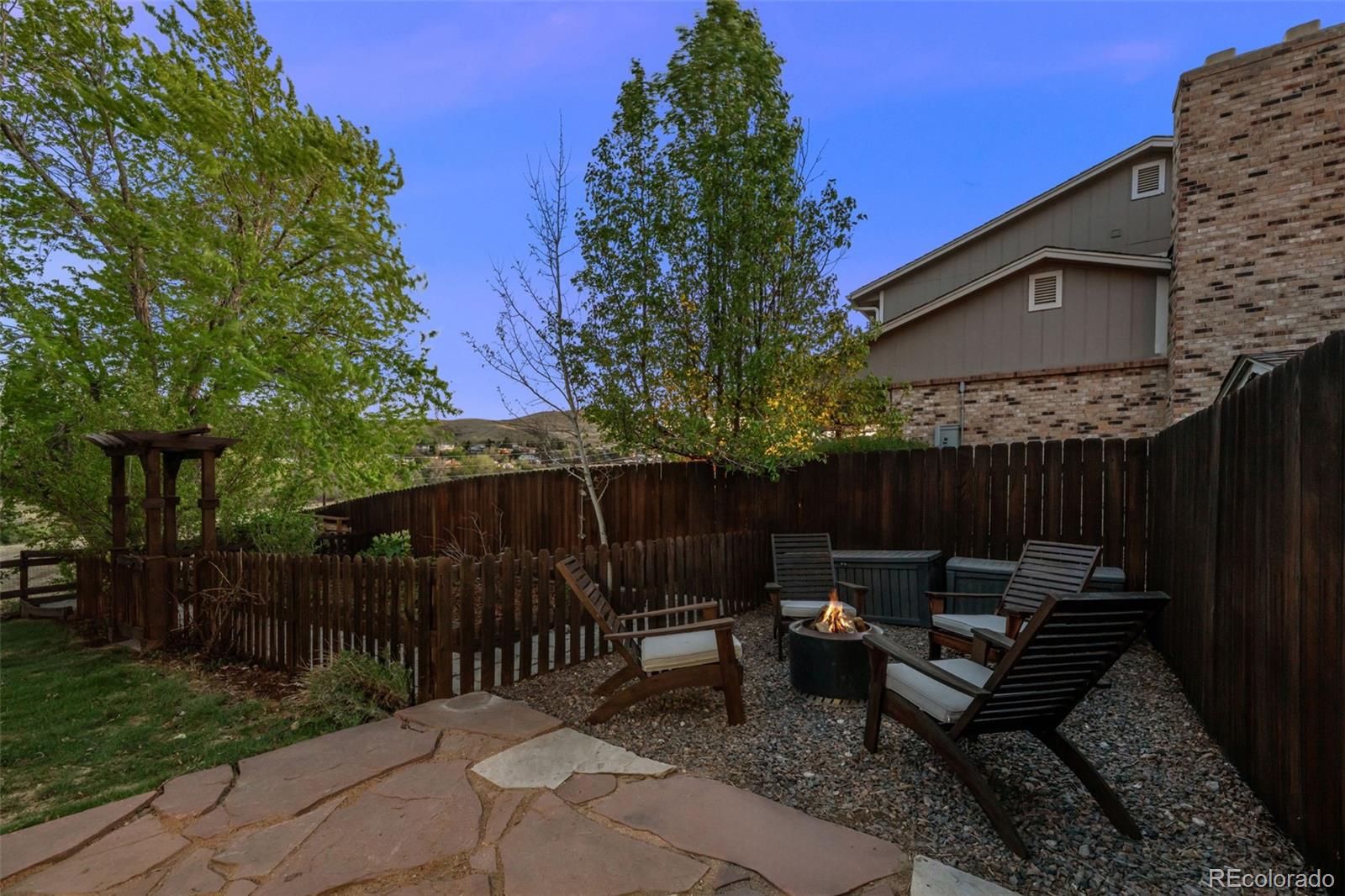 210 South Deframe Way Golden, CO 80401 - Photo 43 of 50 a view of a bench in patio with wooden fence