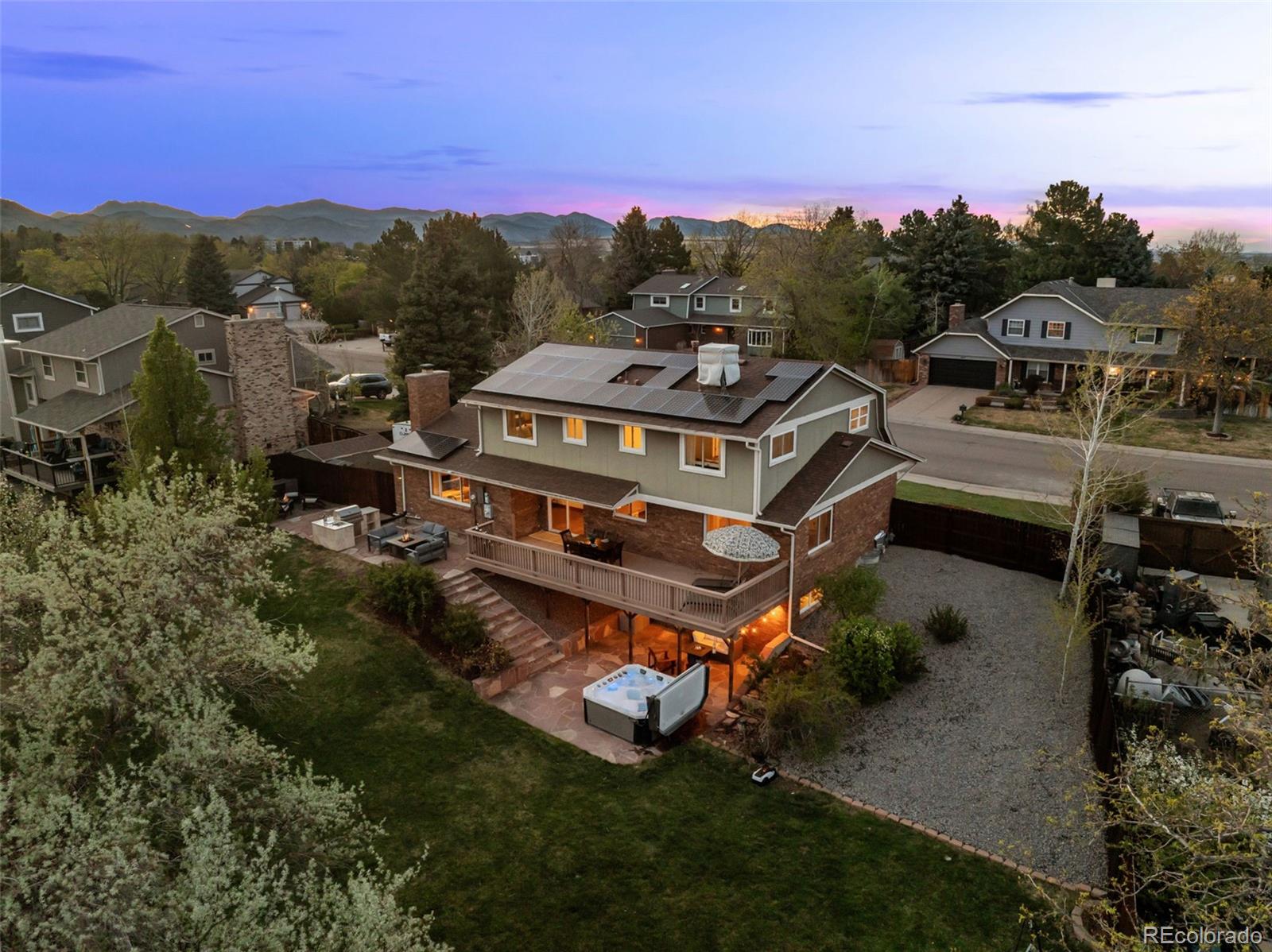 210 South Deframe Way Golden, CO 80401 - Photo 49 of 50 a aerial view of a house with a garden