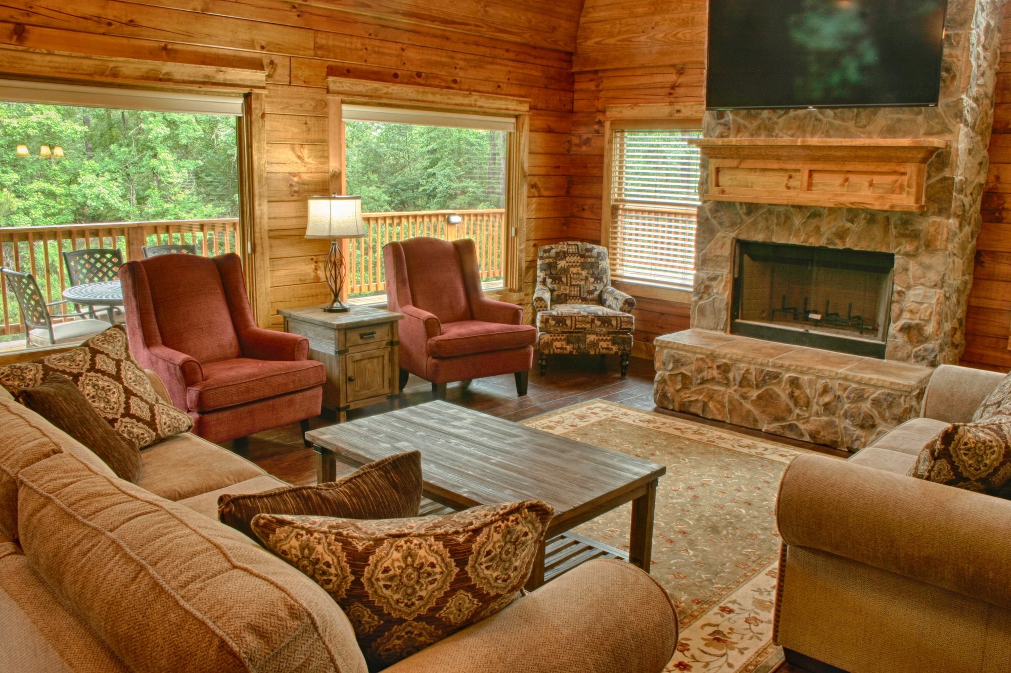91 Bluejay Way Cleveland, TX 77327 - Photo 14 of 35 a living room with furniture fireplace and a flat screen tv