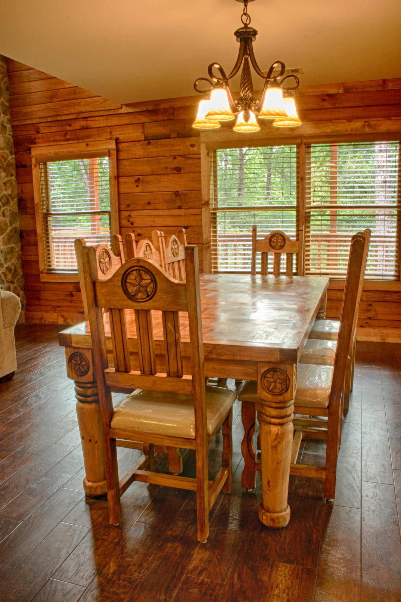 91 Bluejay Way Cleveland, TX 77327 - Photo 17 of 35 a view of a dining room with furniture window and wooden floor