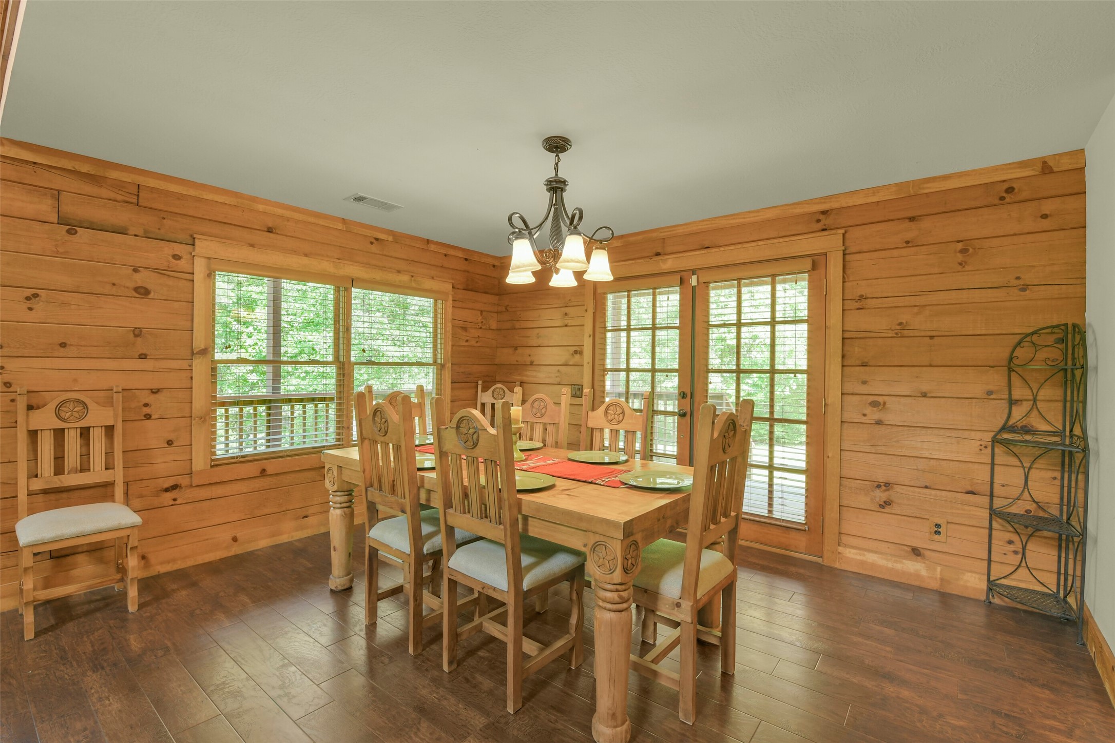 91 Bluejay Way Cleveland, TX 77327 - Photo 21 of 50 a view of a dining room with furniture window and wooden floor