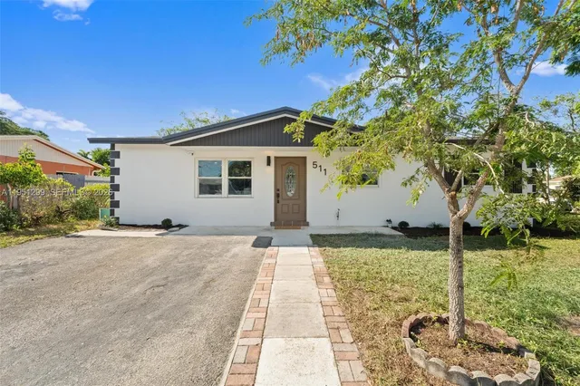 a backyard of a house