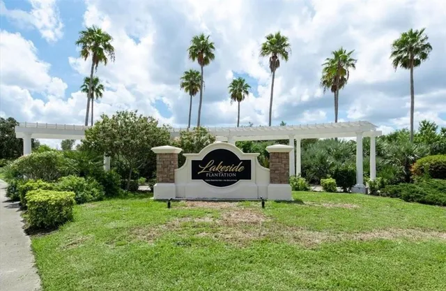 a house with trees in front of it
