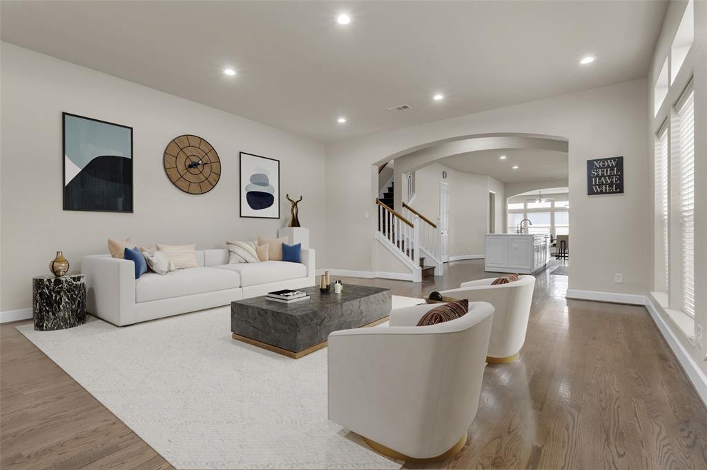 2407 Knight Street Dallas, TX 75219 - Photo 5 of 24 a living room with furniture and a large window