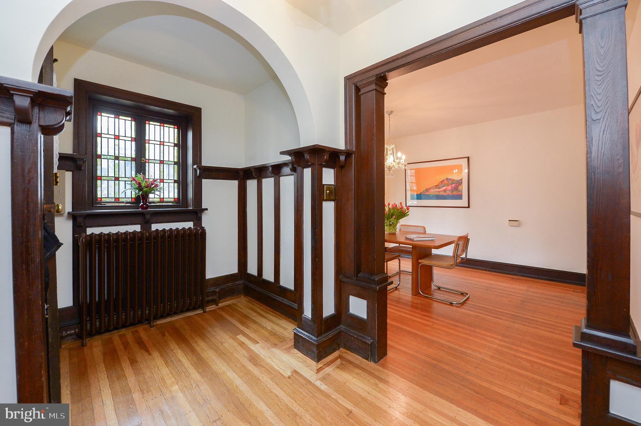 7133 Cresheim Road Philadelphia, PA 19119 - Photo 22 of 76 Foyer and stained glass windows