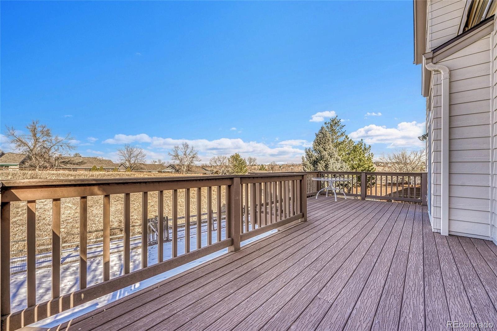 9247 Sugarstone Circle Highlands Ranch, CO 80130 - Photo 35 of 48 a view of balcony with wooden floor