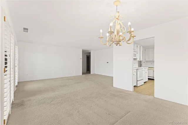 a view of empty room