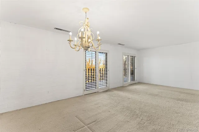 a view of an empty room